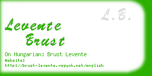 levente brust business card